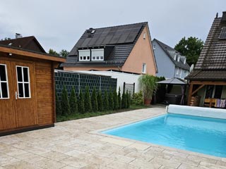 Neue Terrassenfliesen Naturstein München